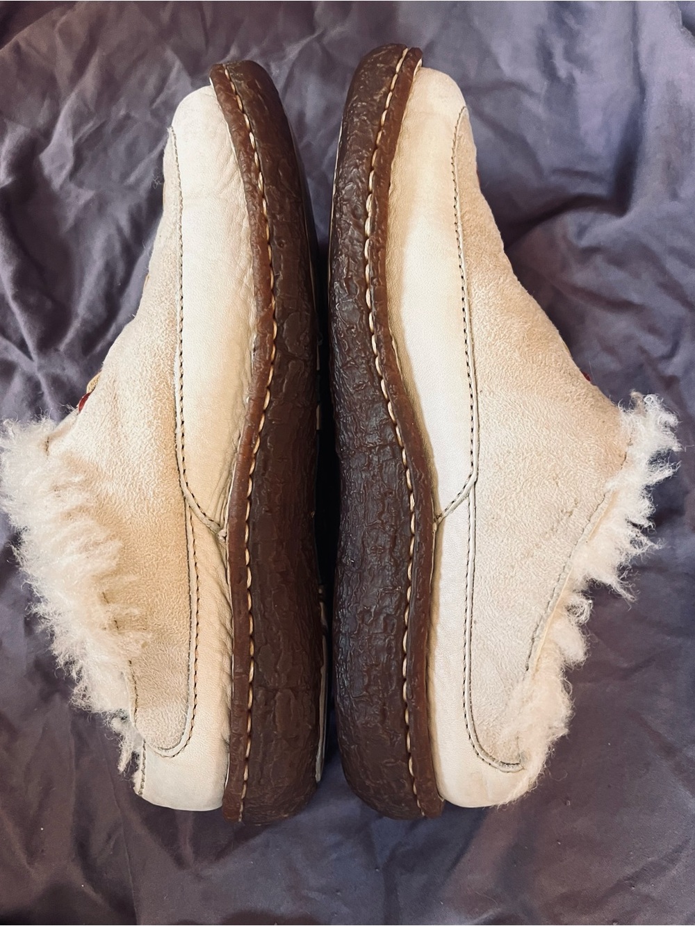 Børn Suede moccasins clogs with shearling lining size 6.5 - Picture 6 of 10